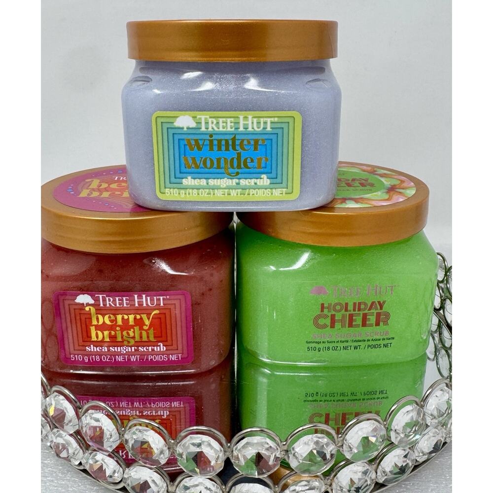 Tree Hut Holiday Body Scrub Bundle - Winder Wonder, Berry Bright & Holiday Cheer - Picture 2 of 7